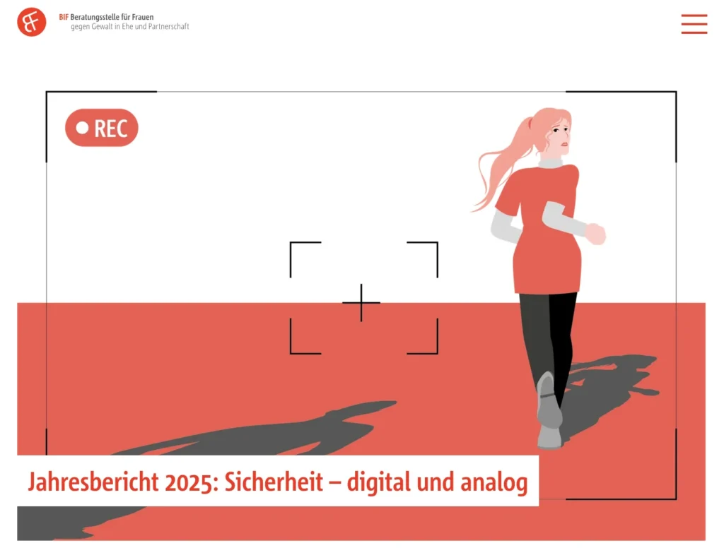 Screenshot des Jahresberichtes von BIF